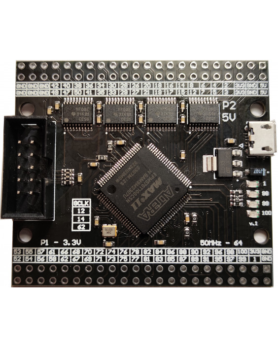 Плата Altera MAX II EPM570 CPLD з перетворювачем рівнів до 5В, Micro USB