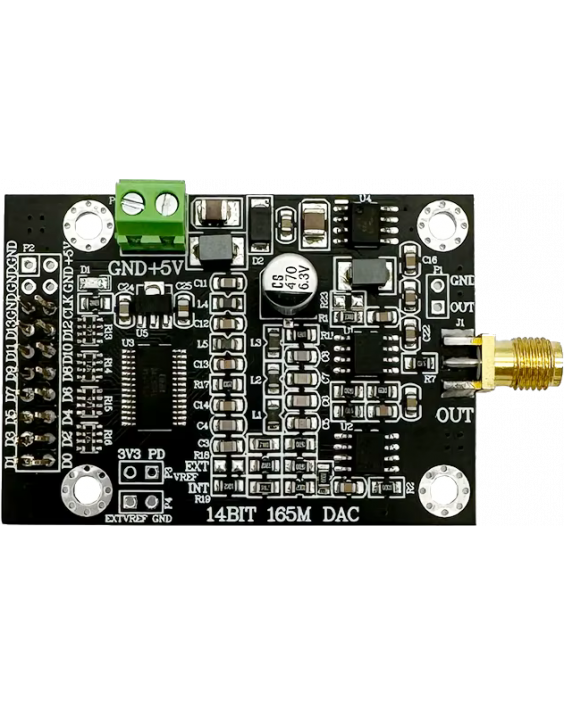 14-розрядний високошвидкісний модуль ЦАП на базі DAC904 з максимальною швидкістю 165 MSPS.