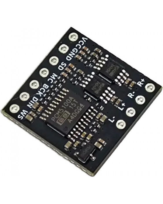 Стерео DAC з підсилювачем D класу 2.8W I2S на базі PCM5100A