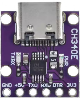 Конвертер USB Type C->UART TTL 3.3V, 5V. CH340N